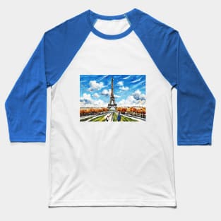 Paris Eiffel Tower Baseball T-Shirt